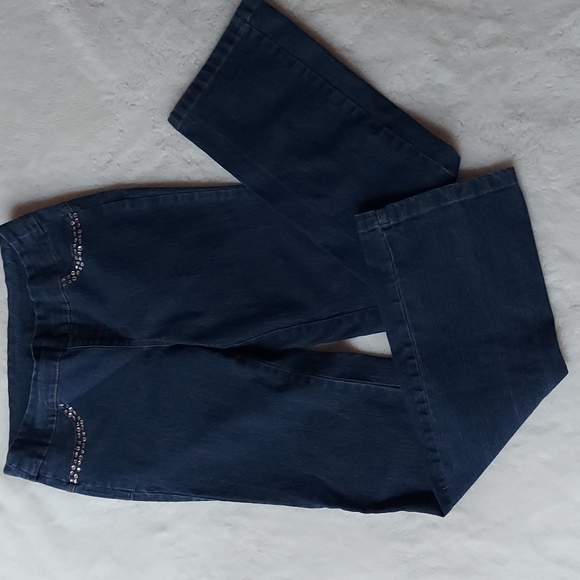 Avon Jeans Pull Up Jeans Jewel Pocket Design Size S Poshmark